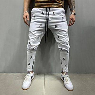 Men's Chino Sports Outdoor Sports Casual Sports Pants Sweatpants Pants Animal Full Length Print ArmyGreen White Black Red Yellow miniinthebox