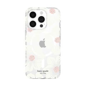 Kate Spade iPhone 15 Pro Hollyhock Cream with MagSafe Case