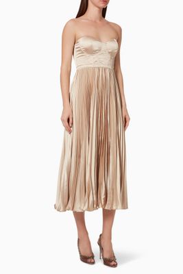Milan Bustier Pleated Skirt Milan Bustier Pleated Skirt