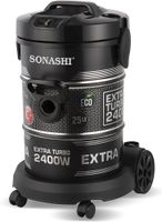 Sonashi Svc-9029d 25 Liter Drum Vacuum Cleaner Silver Black - SVC-9029D