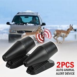 2Pcs Deer Whistles, Save Deer Whistle, Anti-Collision Deer Warning Whistles Devices Animal Alert Whistle For Cars, Motorcycles (Black, Plain Style) Lightinthebox