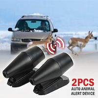 2Pcs Deer Whistles, Save Deer Whistle, Anti-Collision Deer Warning Whistles Devices Animal Alert Whistle For Cars, Motorcycles (Black, Plain Style) Lightinthebox - thumbnail