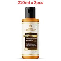 Khadi Organique Sandalwood & Honey Body Wash 210ml (Pack Of 2)