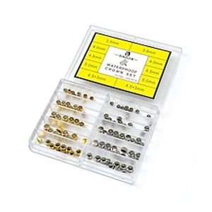 Watch Accessories Boxed Plastic Handle Crown Watch Bar Repair Watch Parts Copper Gold and Silver Handle Heads Multiple Models C009 miniinthebox