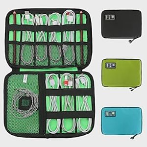 Digital Storage Bag Data Cable Organizer For Earphone Wire Bag Pen Power Bank Travel Kit Case Pouch Electronics Accessories 1PC miniinthebox