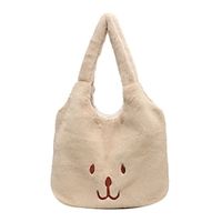 Women's Tote Plush Bag Fluffy Bag Faux Fur Daily Large Capacity Foldable Lightweight Cat Beige miniinthebox