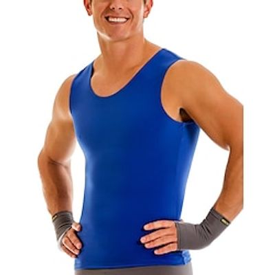 Men's Gym Shirt Compression Tank Fitness Tank Compression Tops Men Tops Crew Neck Sleeveless Sports  Outdoor Vacation Going out Casual Daily Gym Quick dry Breathable Soft Plain Black White Activewear Lightinthebox