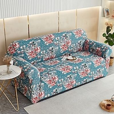 New milk silk soft high elastic print series double sofa cover Lightinthebox