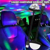 StarFire Multi Color USB Car Interior Lighting Kit Atmosphere Light Neon Lamps Sound Control LED Decoration Atmosphere Lamp Lightinthebox - thumbnail