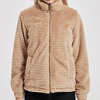 Women's Teddy Coat Daily Fall Winter Regular Coat Stand Collar Regular Fit Warm Casual Jacket Long Sleeve Solid Color Quilted Gray Khaki Black Lightinthebox - thumbnail