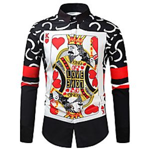 Men's Shirt 3D Print Animal Long Sleeve Daily Tops Retro A Lightinthebox