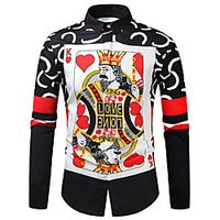 Men's Shirt 3D Print Animal Long Sleeve Daily Tops Retro A Lightinthebox - thumbnail