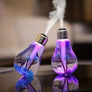 1pc 400ml Colorful Bubble Lamp Portable Mini Humidifier - Small Cool Mist USB Personal Desktop Humidifier for Bedroom Travel Office and Home Lightinthebox