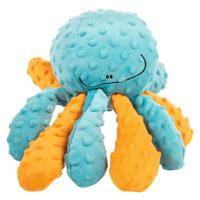 Godog Crazy Tugs Octopus Durable Plush Squeaker Dog Toy with Chew Guard Technology - Large - thumbnail