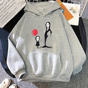 Inspired by Wednesday Addams Addams family Morticia Addams Hoodie Cartoon Manga Anime Front Pocket Graphic Hoodie For Men's Women's Unisex Adults' Hot Stamping 100% Polyester Lightinthebox