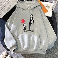 Inspired by Wednesday Addams Addams family Morticia Addams Hoodie Cartoon Manga Anime Front Pocket Graphic Hoodie For Men's Women's Unisex Adults' Hot Stamping 100% Polyester Lightinthebox - thumbnail