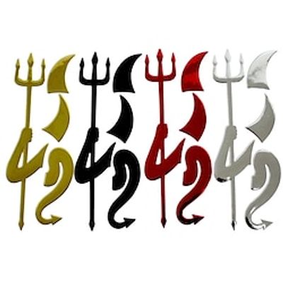 4pcs/Set Pvc 3d Car Stickers Little Devil Car Stickers Personalized Car Stickers Car Decals Waterproof Modified Automotive Products miniinthebox