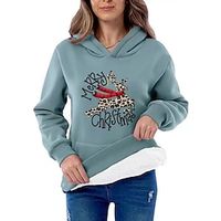 Women's Pullover Cotton Casual Front Pocket Olive Green Red Blue Plain Casual Round Neck Long Sleeve Only tops Micro-elastic Fall  Winter Lightinthebox - thumbnail