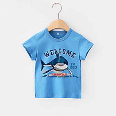 [12m-7y]boys cartoon print short sleeve t-shirt Lightinthebox