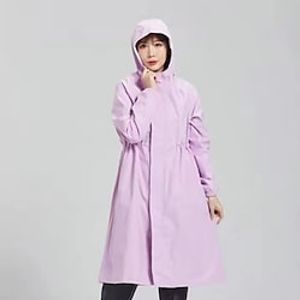 Men's Women's Rain Poncho Waterproof Hiking Jacket Rain Jacket Outdoor Waterproof Breathable Quick Dry Lightweight Outerwear Raincoat Trench Coat Hunting Fishing Climbing Navy Lemon Yellow Taro Lightinthebox