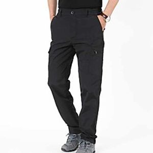 men's softshell fleece pants waterproof windproof for outdoor mountain ski hiking hunting insulated trousers(gray, m) miniinthebox