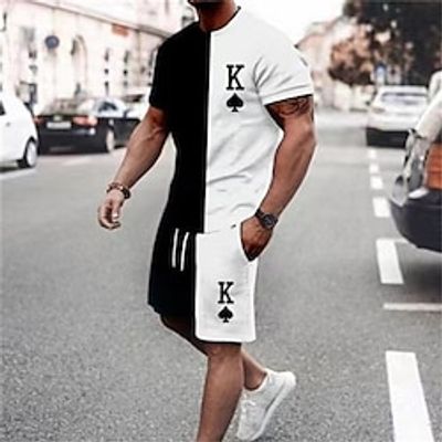 Men's T-shirt Suits Tennis Shirt Color Block Crew Neck Daily Wear Vacation Short Sleeve 2 Piece Clothing Apparel Gymnatics Casual Lightinthebox Men's T-shirt Suits Tennis Shirt Color Block Crew Neck Daily Wear Vacation Short Sleeve 2 Piece Clothing Apparel Gymnatics Casual Lightinthebox