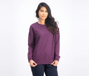 Womens Fleece Pullover  Purple