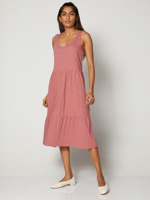 Sleeveless Tiered Midi Dress Sleeveless Tiered Midi Dress