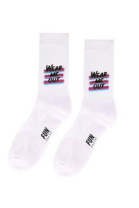 Unisex 1Pk 1/2 Terry Crew Sock  White