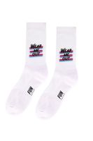 Unisex 1Pk 1/2 Terry Crew Sock  White - thumbnail