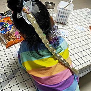 princess aisha hair rope braid little mary wig headdress bowknot cartoon hair accessories hair rope long braid wholesale Lightinthebox