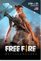 Free Fire Diamond Pins 210 + 21 ($2) - Instant E-Mail Delivery