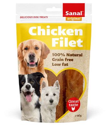 Sanal Dog Chicken Filet 80G - (Buy 3 Get 1 Free)