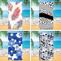 Beach Towel Microfiber Large Anti Sand 70x140cm Sea Towel Double Absorbent Quick Dry Bohemia for Swimming Pool Yoga Beach Shower Camping Lightinthebox - thumbnail