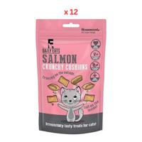 Rosewood Salmon Crunchy Cushion Cat Treats 200g XL Value Pack of 12