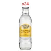 Franklin & Sons Pineapple & Almond Soda 200Ml (Pack of 24)