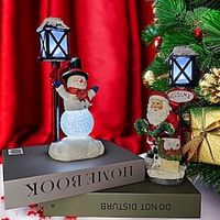 Christmas Gifts Resin Christmas Snowman Night Light Decoration Christmas Gifts Crafts Lightinthebox - thumbnail