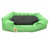 Nutrapet L-86Cm W-65Cm H-19Cm Lounger Bed Black & Green L