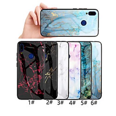 Phone Case For Xiaomi Back Cover Xiaomi Redmi Note 6 Redmi 6 Redmi Note 7 Redmi Note 6 Pro Pattern Marble Hard Tempered Glass miniinthebox