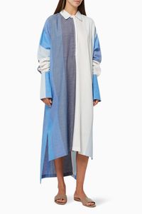 Striped French Cuff Tunic in Cotton