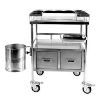 Shernbao Stainless Steel Cart With Cabinet - thumbnail