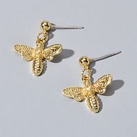 Women's Drop Earrings Dangle Earrings Bee Sweet Earrings Jewelry Gold For Date Festival miniinthebox - thumbnail