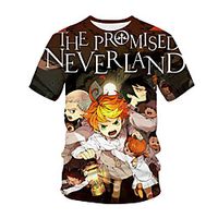 Inspired by The Promised Neverland Cosplay Anime Cartoon 100% Polyester 3D Harajuku Graphic Kawaii T-shirt For Women's / Men's miniinthebox - thumbnail