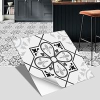 4pcs Vinyl Tile Stickers Peel And Stick Home Decoration Wallpaper Peel And Stick Wall Stickers Thickened Waterproof Non-Slip Wear-Resistant Self-Adhesive Floor Stickers 20x20cm/30x30cm miniinthebox - thumbnail