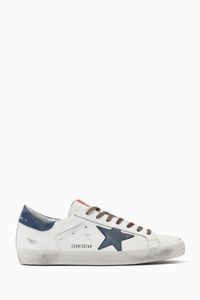 Super-Star Sneakers with Nubuck Star in Leather