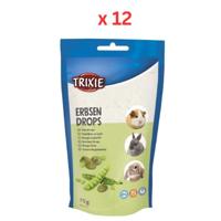 Trixie Pea Drops Small Pet Treats 75G Pack Of 12
