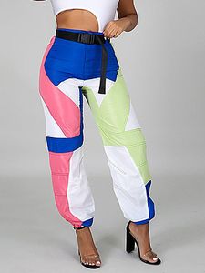 Fashion stitching casual overalls