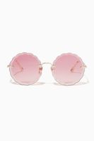 Rosie Round Sunglasses in Metal - thumbnail