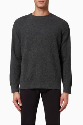 Toby Waffle-Knit Sweater in Cashmere