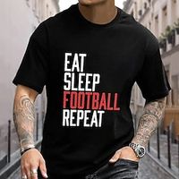 Letter Black Dark Blue T shirt Tee Men's Graphic Cotton Blend Shirt Sports Classic Shirt Short Sleeve Comfortable Tee Sports Outdoor Holiday Summer Fashion Designer Clothing S M L XL XXL XXXL Lightinthebox - thumbnail